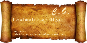 Czechmeiszter Olga névjegykártya